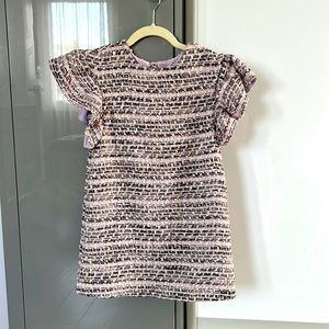 NWT Stunning Lavender Gold Tweed Dress by Janie and Jack